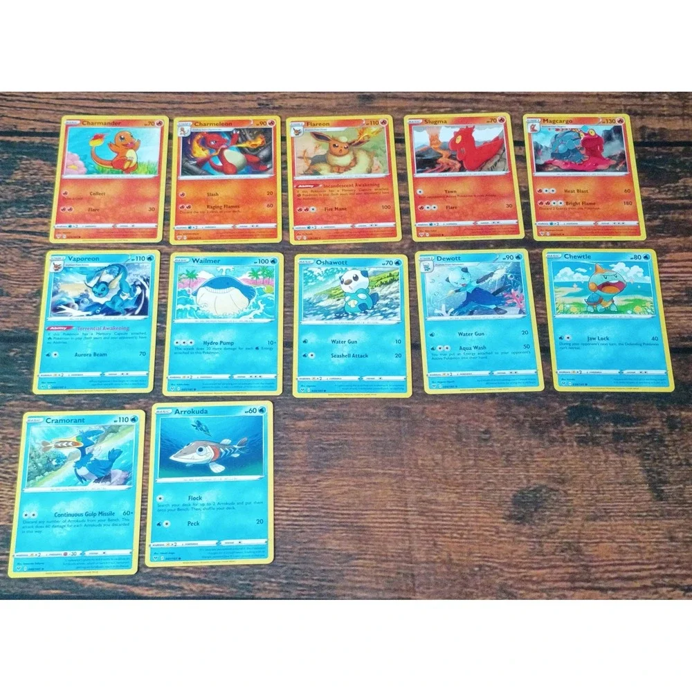 Pokemon TCG Vivid Voltage‎ 116 Card Bulk Lot Charmander Flareon Vaporeon Jolteon